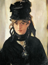 Berthe Morisot With A Bouquet Of Violets By Edouard Manet Fine Art Print