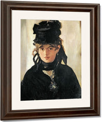 Berthe Morisot With A Bouquet Of Violets By Edouard Manet Fine Art Print