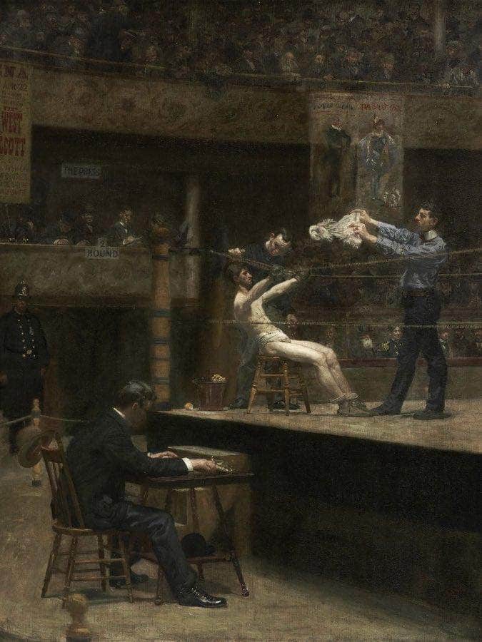 Between Rounds 1899 By Thomas Eakins Fine Art Print