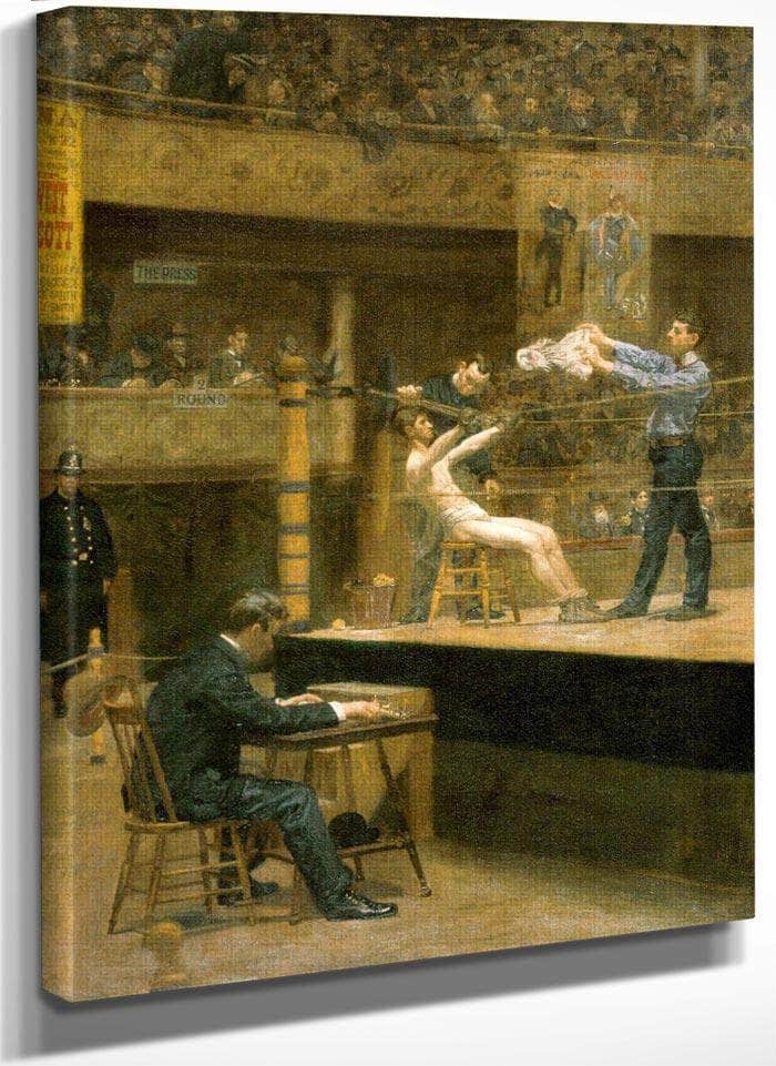Between Rounds By Thomas Eakins Fine Art Print