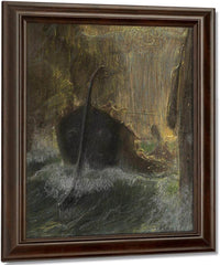 Between Scylla And Charybdis 1910 By Adolf Hiremy Hirschl Fine Art Print