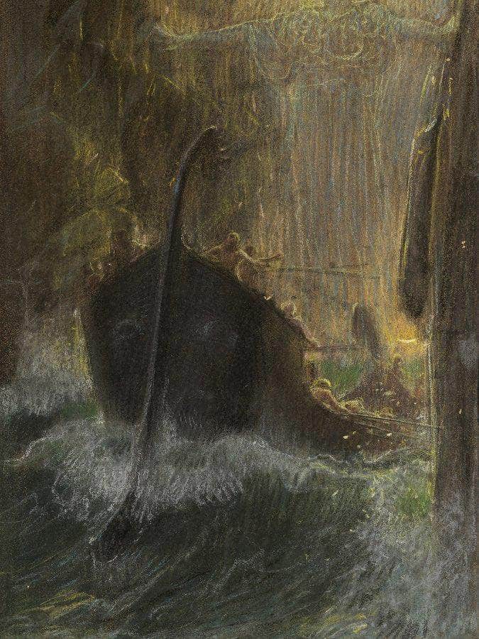 Between Scylla And Charybdis 1910 By Adolf Hiremy Hirschl Fine Art Print