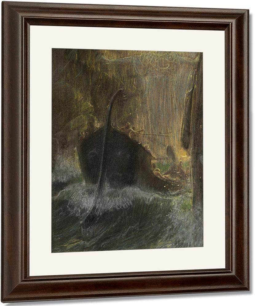 Between Scylla And Charybdis 1910 By Adolf Hiremy Hirschl Fine Art Print