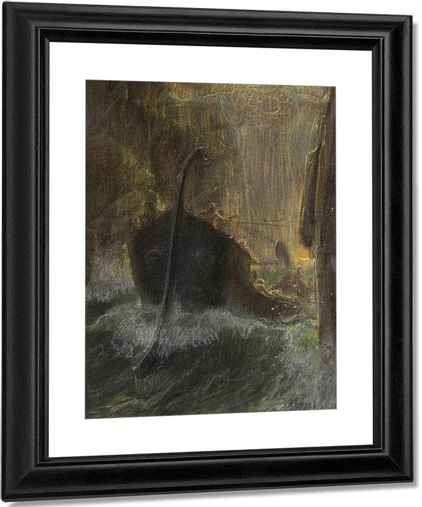 Between Scylla And Charybdis 1910 By Adolf Hiremy Hirschl Fine Art Print