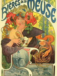 Bieres De La Meuse By Alphonse Mucha Fine Art Print