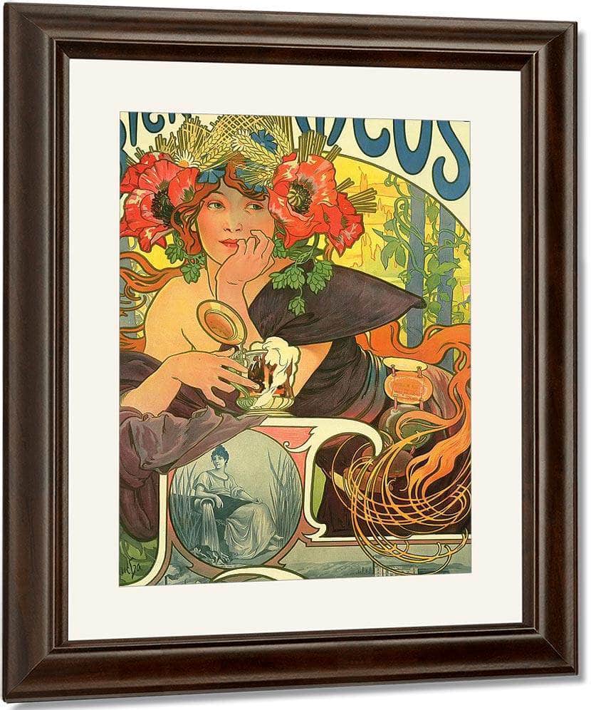 Bieres De La Meuse By Alphonse Mucha Fine Art Print