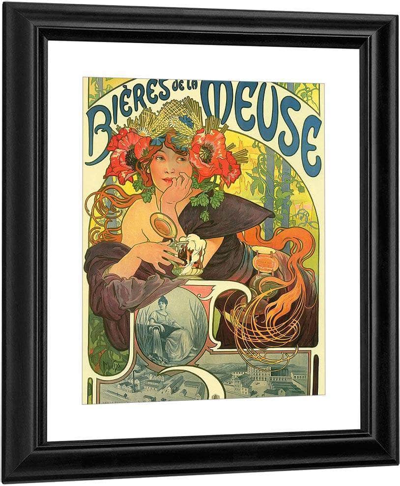 Bieres De La Meuse By Alphonse Mucha Fine Art Print