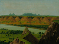 Big Bend On The Upper Missouri, 1900 Miles Above St. Louis By George Catlin Fine Art Print