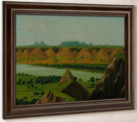 Big Bend On The Upper Missouri, 1900 Miles Above St. Louis By George Catlin Fine Art Print