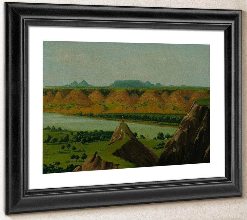Big Bend On The Upper Missouri, 1900 Miles Above St. Louis By George Catlin Fine Art Print