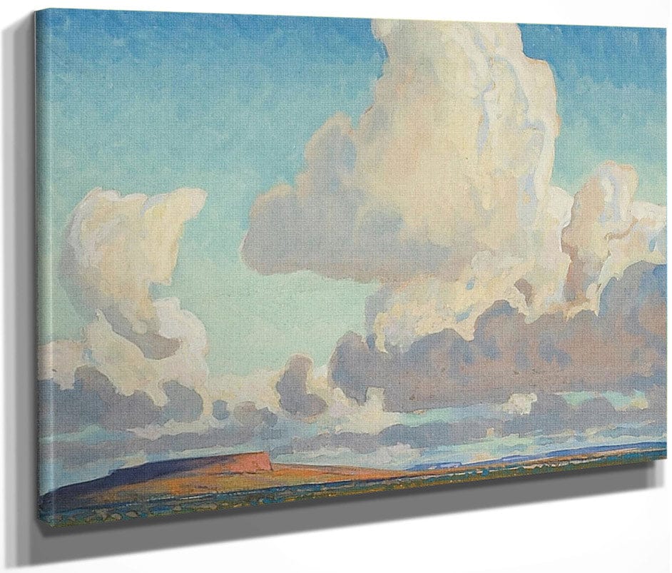 Big Clouds Over The Mesa 1925 By Maynard Dixon Fine Art Print