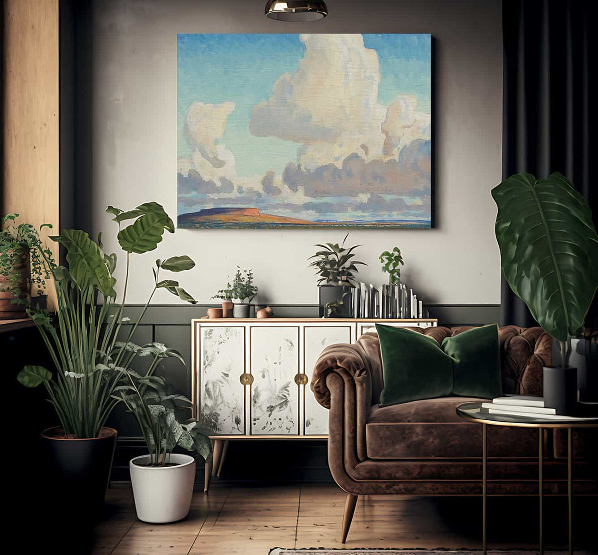 Big Clouds Over The Mesa 1925 By Maynard Dixon Fine Art Print