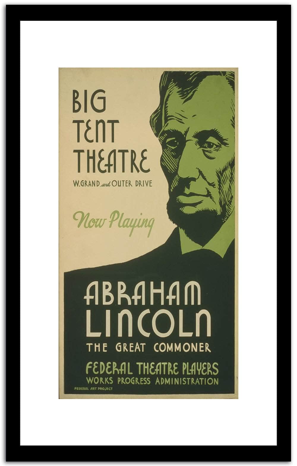 Big Tent Theatre  Vintage Poster Fine Art Print