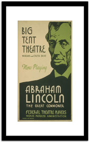 Big Tent Theatre  Vintage Poster Fine Art Print