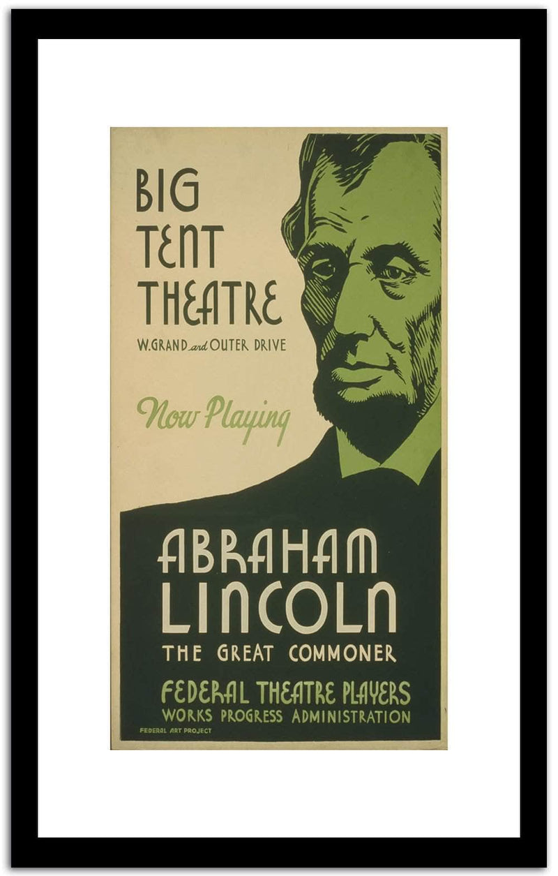 Big Tent Theatre  Vintage Poster Fine Art Print