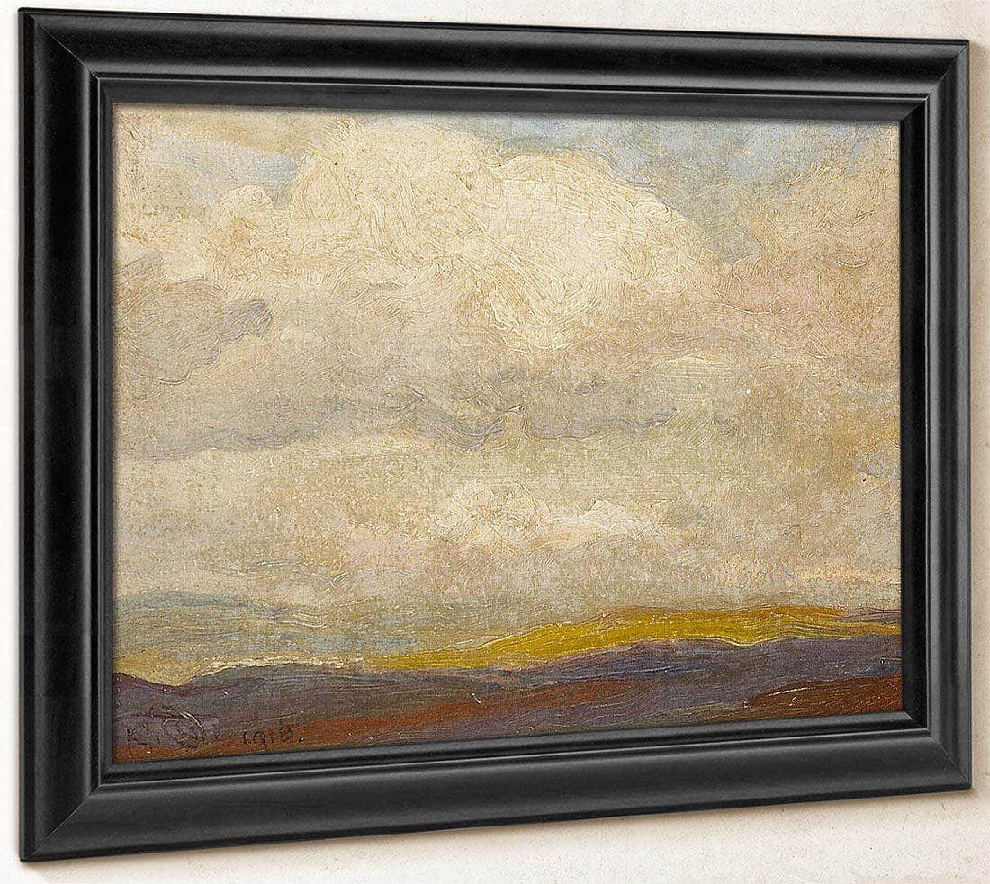 Billowy Clouds Above Plains 1916 By Maynard Dixon Fine Art Print