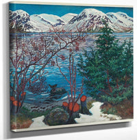 Bird On A Stone By 1 By Nicolai Astrup Fine Art Print