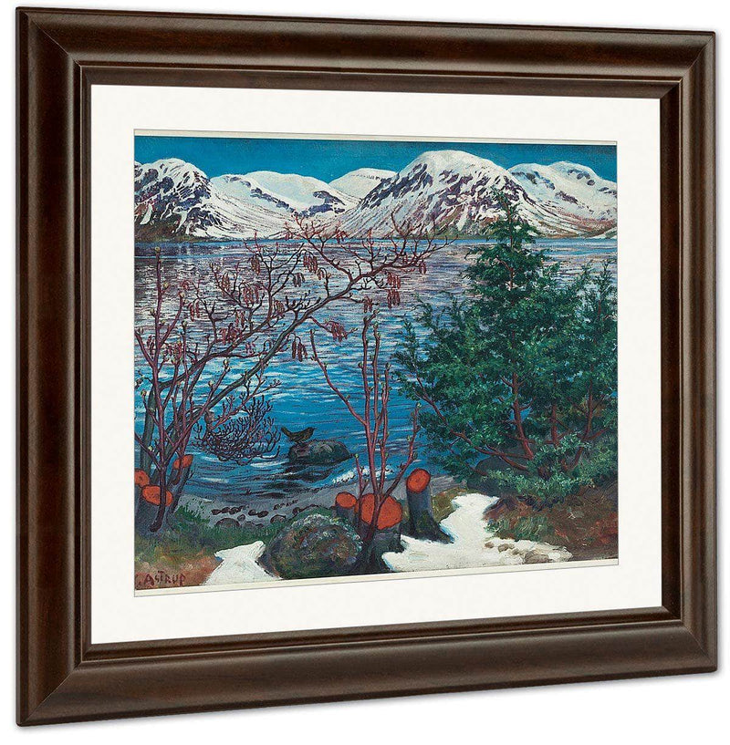 Bird On A Stone By 1 By Nicolai Astrup Fine Art Print