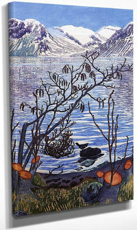 Bird On A Stone By Nicolai Astrup Fine Art Print
