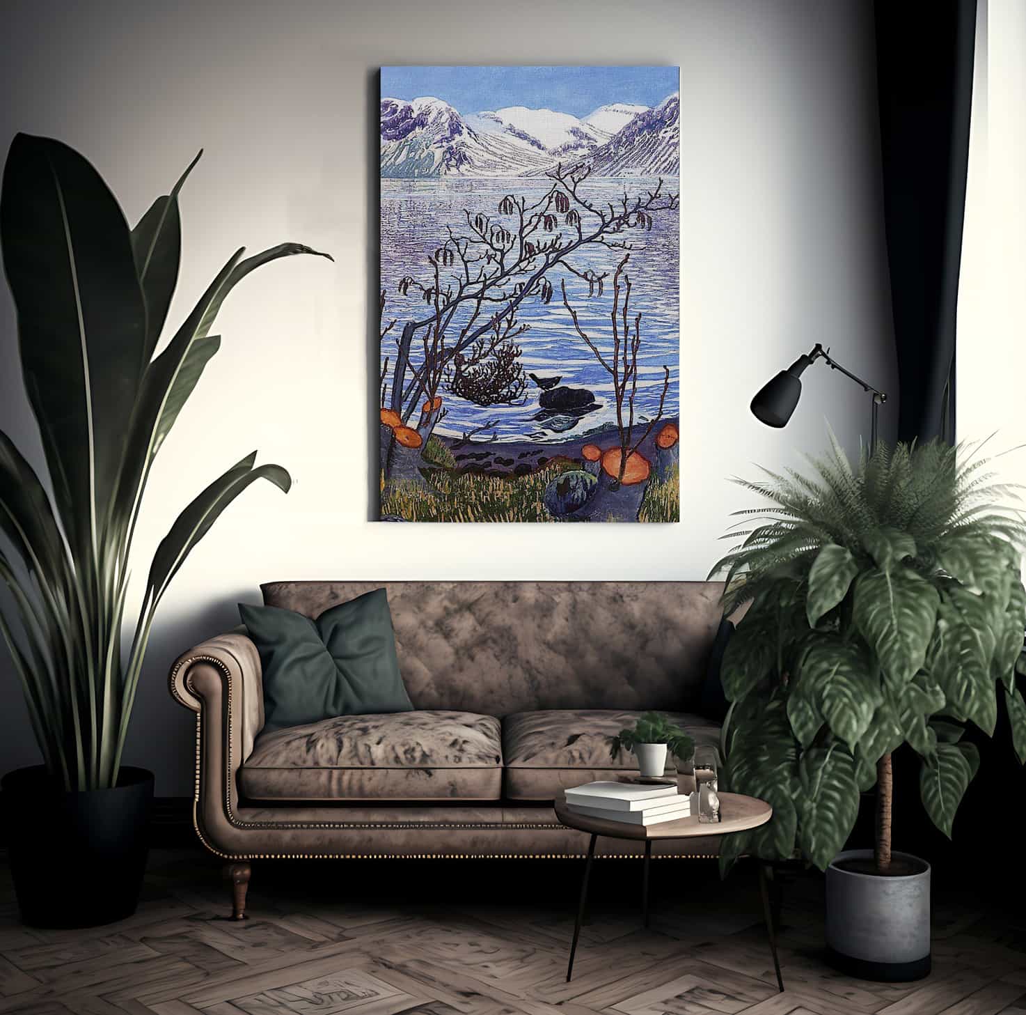 Bird On A Stone By Nicolai Astrup Fine Art Print