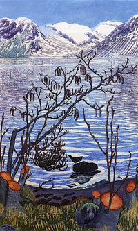 Bird On A Stone By Nicolai Astrup Fine Art Print