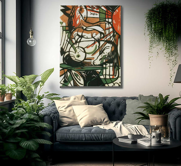 Birth Of The Horses By Franz Marc Fine Art Print