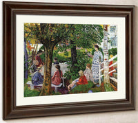 Birthday In The Garden By Nicolai Astrup Fine Art Print
