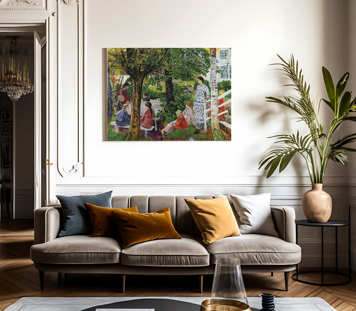 Birthday In The Garden By Nicolai Astrup Fine Art Print