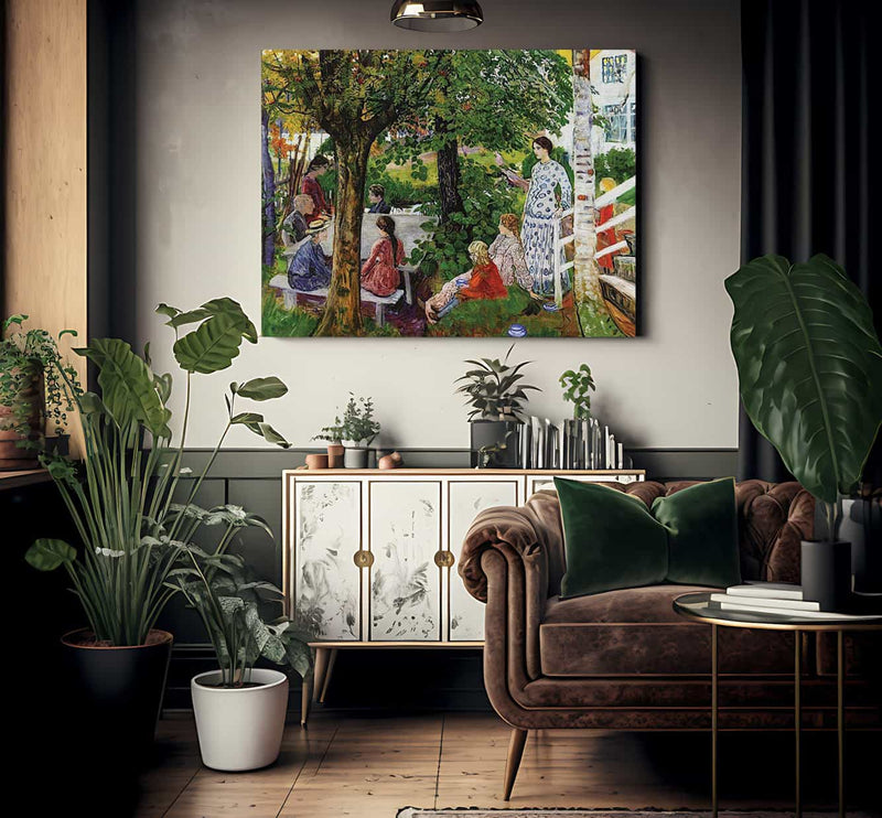 Birthday In The Garden By Nicolai Astrup Fine Art Print