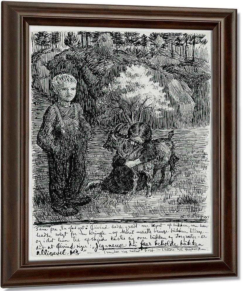 Bj. Bjornson, Scene From  A Happy Boy(1) By Nicolai Astrup Fine Art Print