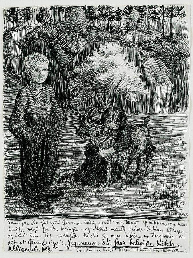 Bj. Bjornson, Scene From  A Happy Boy(1) By Nicolai Astrup Fine Art Print