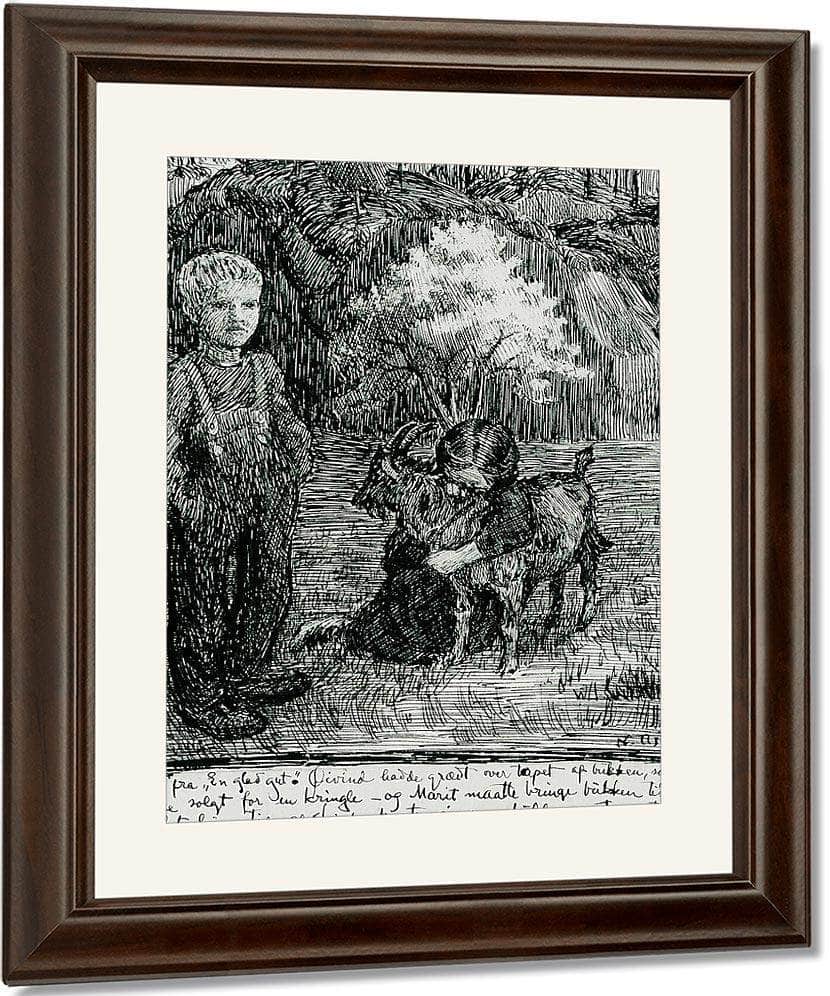 Bj. Bjornson, Scene From  A Happy Boy(1) By Nicolai Astrup Fine Art Print