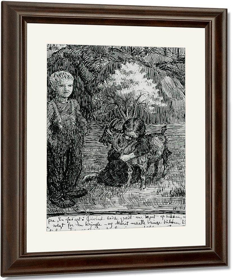 Bj. Bjornson, Scene From  A Happy Boy(1) By Nicolai Astrup Fine Art Print