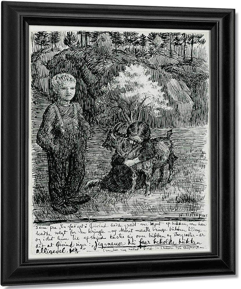 Bj. Bjornson, Scene From  A Happy Boy(1) By Nicolai Astrup Fine Art Print