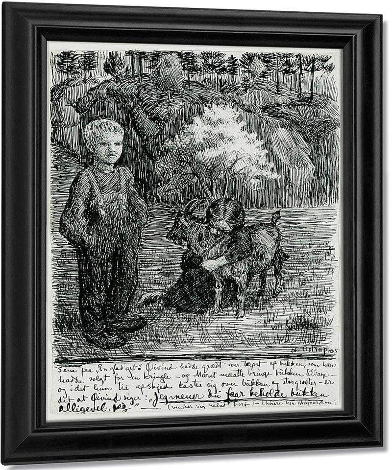 Bj. Bjornson, Scene From  A Happy Boy(1) By Nicolai Astrup Fine Art Print