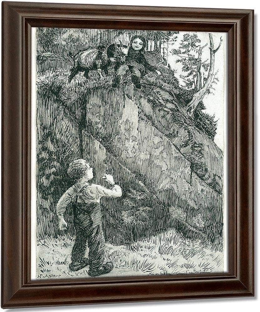 Bj. Bjornson, Scene From A Happy Boy (3) By Nicolai Astrup Fine Art Print