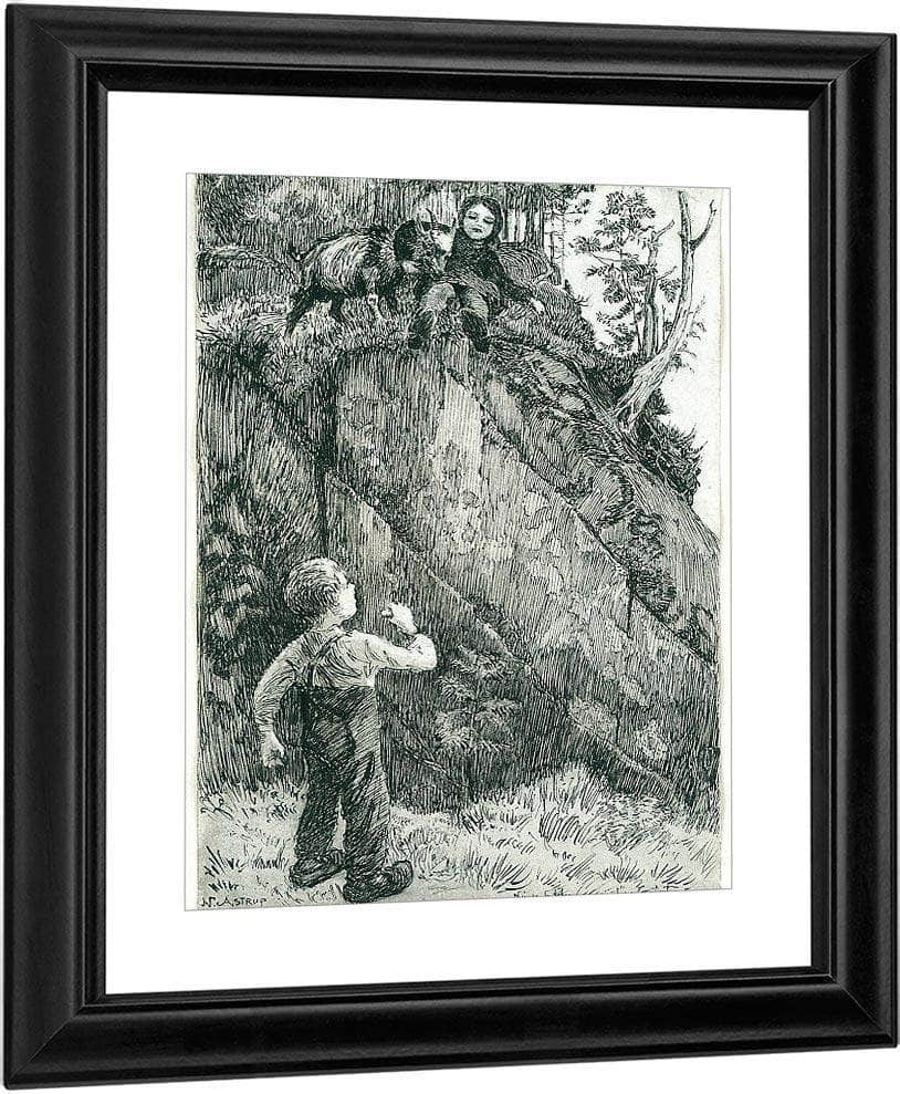 Bj. Bjornson, Scene From A Happy Boy (3) By Nicolai Astrup Fine Art Print