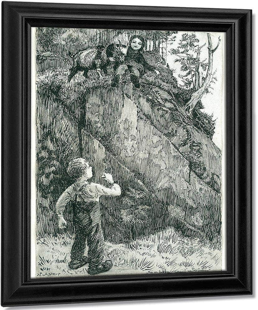 Bj. Bjornson, Scene From A Happy Boy (3) By Nicolai Astrup Fine Art Print