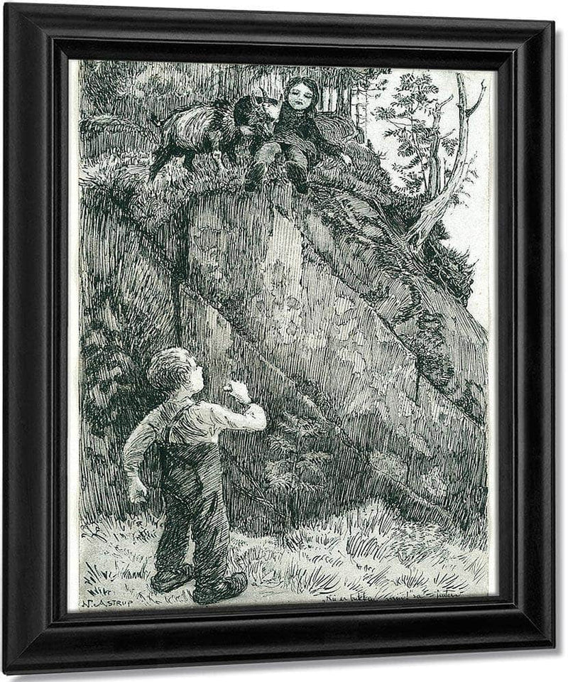 Bj. Bjornson, Scene From A Happy Boy (3) By Nicolai Astrup Fine Art Print