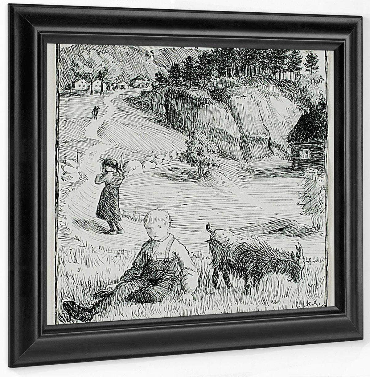 Bj. Bjornson  Scene From A Happy Boy By Nicolai Astrup Fine Art Print