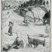 Bj. Bjornson  Scene From A Happy Boy By Nicolai Astrup Fine Art Print