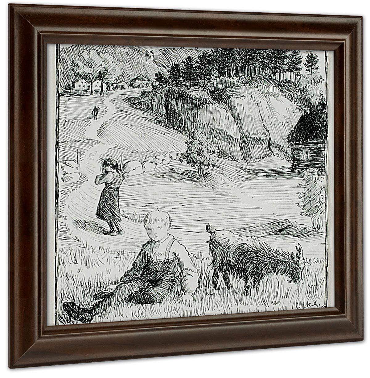 Bj. Bjornson  Scene From A Happy Boy By Nicolai Astrup Fine Art Print