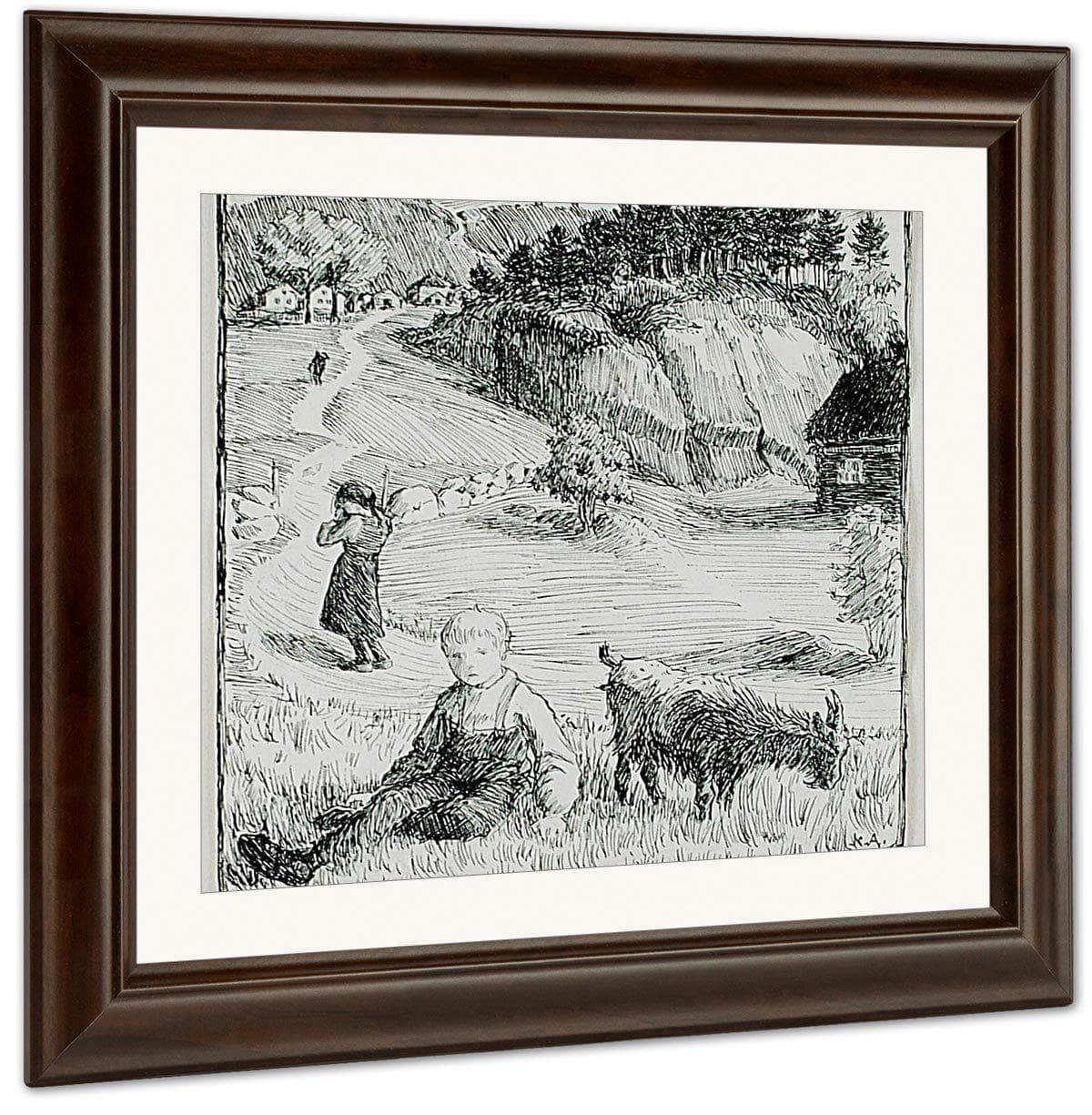 Bj. Bjornson  Scene From A Happy Boy By Nicolai Astrup Fine Art Print