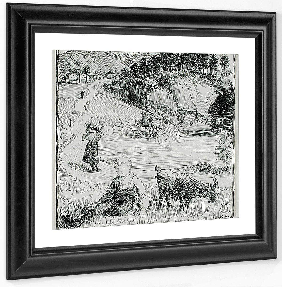 Bj. Bjornson  Scene From A Happy Boy By Nicolai Astrup Fine Art Print