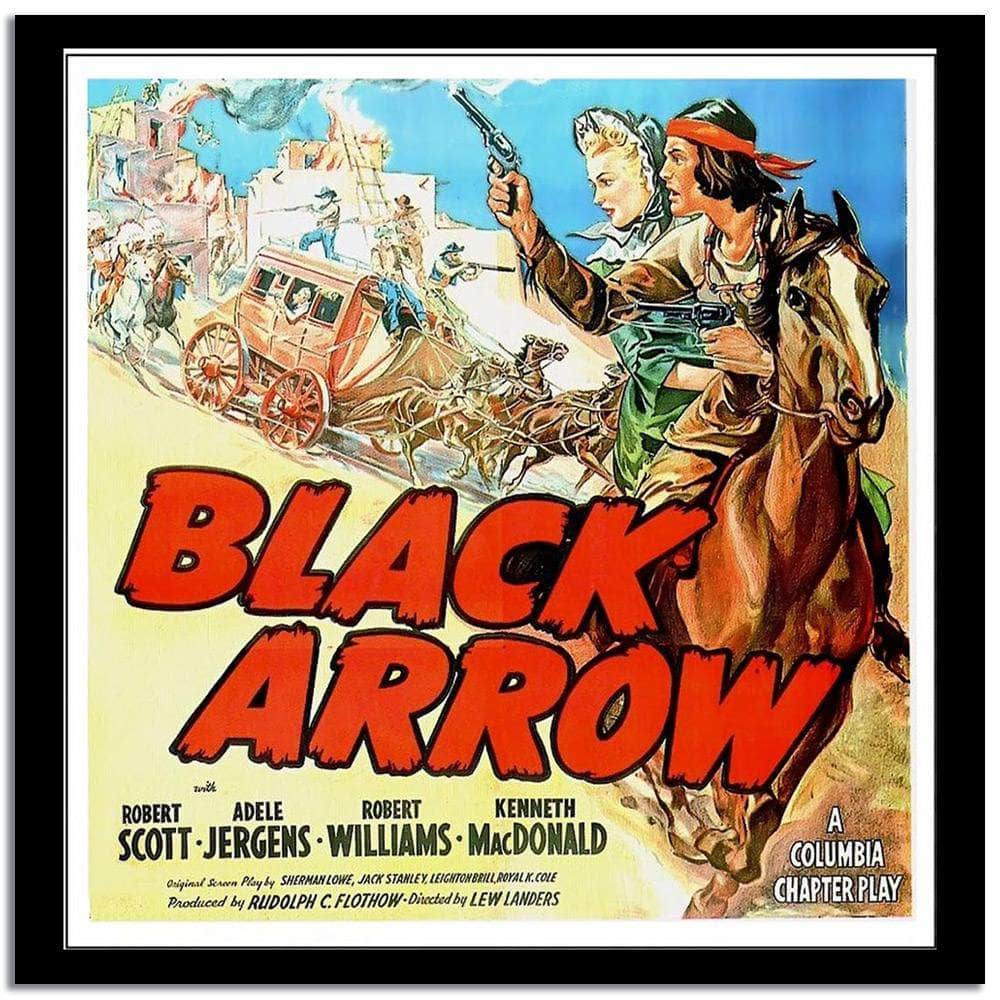 Black Arrow  Vintage Poster Fine Art Print
