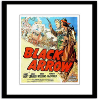 Black Arrow  Vintage Poster Fine Art Print