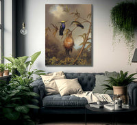 Black Breasted Plovercrest By Martin Johnson Heade Fine Art Print