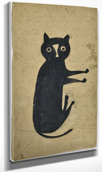 Black Cat By Bill Traylor Fine Art Print