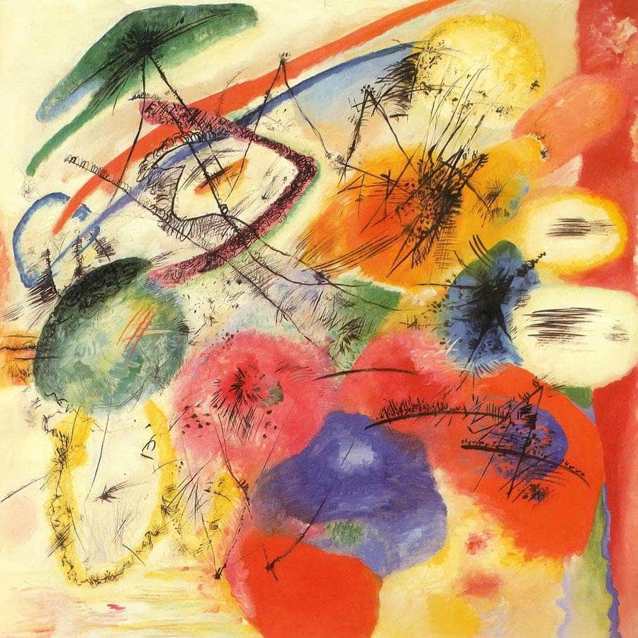 Black Strokes I 1913 By Wassily Kandinsky Fine Art Print