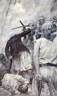 Blackbeard's Last Fight By Howard Pyle Fine Art Print